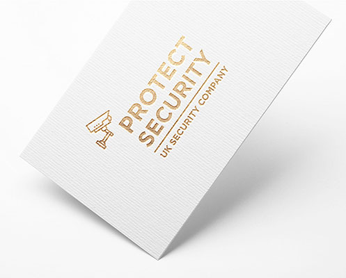 Gold foiled business cards