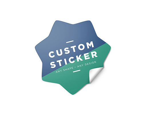Custom shape self adhesive vinyl sticker