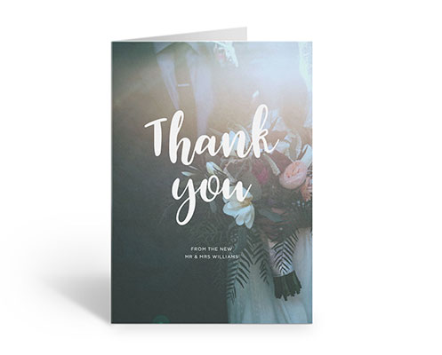 Personalised wedding thank you cards